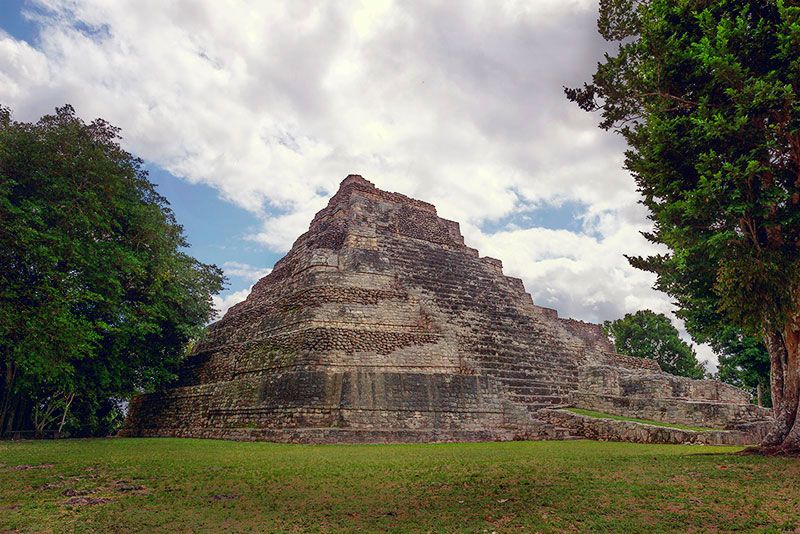 Las Vias Chacchoben Ruins