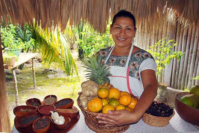 Mayan family hosts